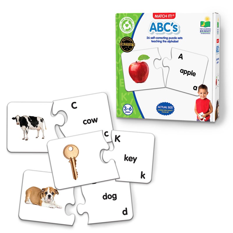 ذا ليرننغ جورني رحلة التعلم: طابقها! - ABCs - ألغاز ABC، ألغاز الحروف الأبجدية للأطفال بعمر عامين، ألغاز الحروف الأبجدية للأطفال من عمر 3 إلى 5 سنوات، مواد تعليمية لمرحلة ما قبل رياض الأطفال، ألعاب تعليمية حائزة على جوائز - Image 1